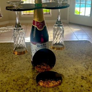 Wine Rack with Casters